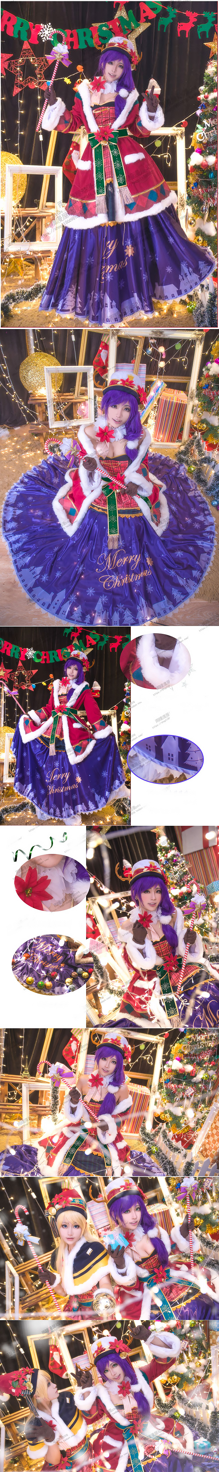 ★即納コスプレ衣装★新作ラブライブ!風★東條希★クリスマス覚醒2015★高品質★M